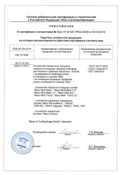 2019.04.04 Нефтекамск - Приложение к сертификату устройства поворотные, откидные, поворотно-откидные, взломоустойчивые. ГОСТ 30777-2012